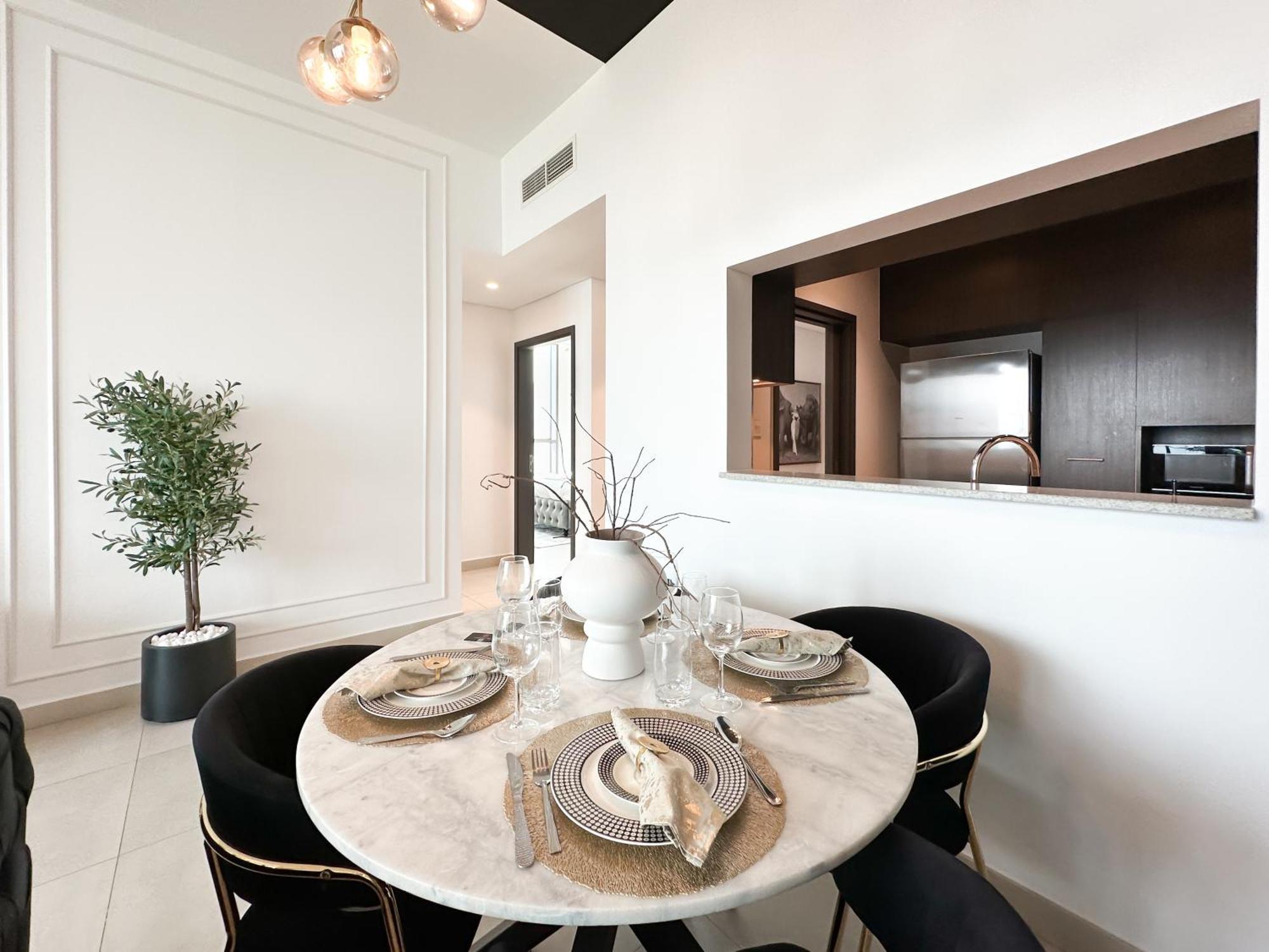Stylish 2 Bedroom Dior-Inspired Apartment Connected To Dubai Mall Exteriör bild